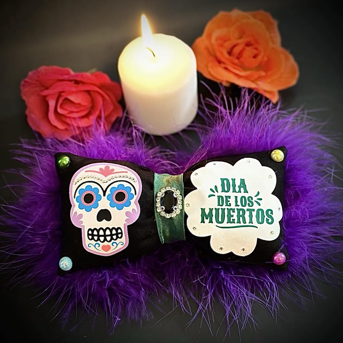 H.O.P Dia de los Muertos Bow