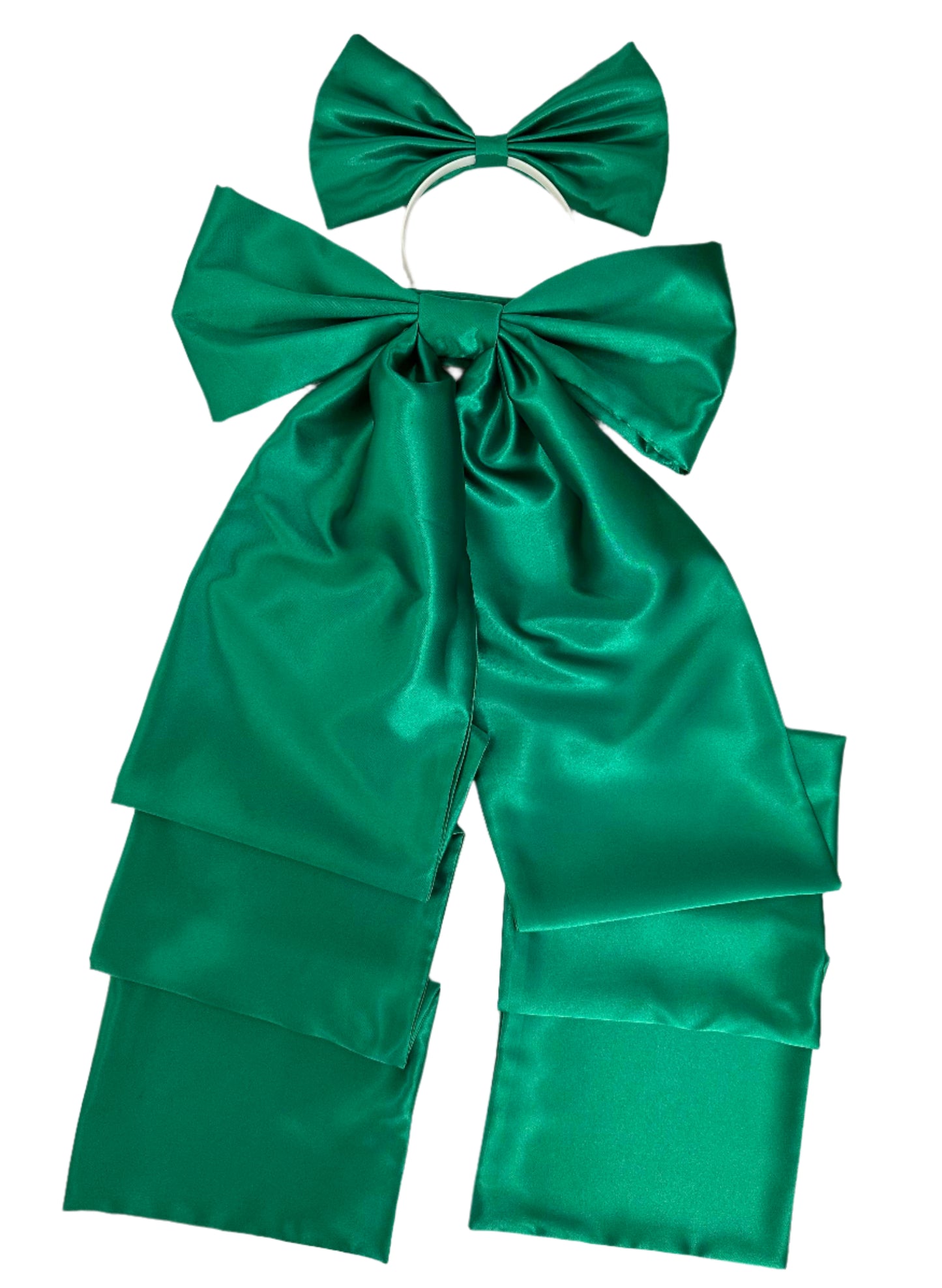 Nicole Bow & Hair Bow Set in Satin