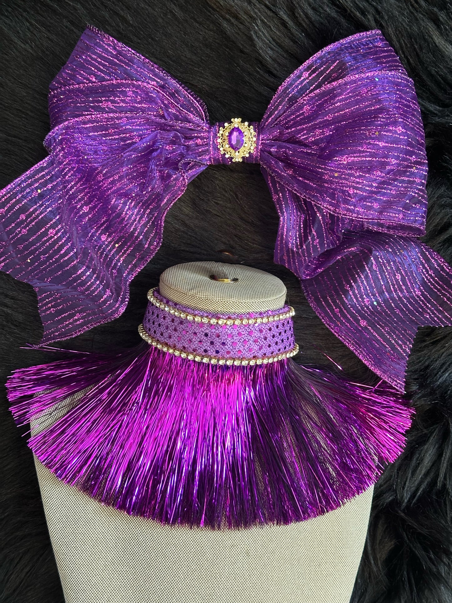 Choker Tinsel Purple