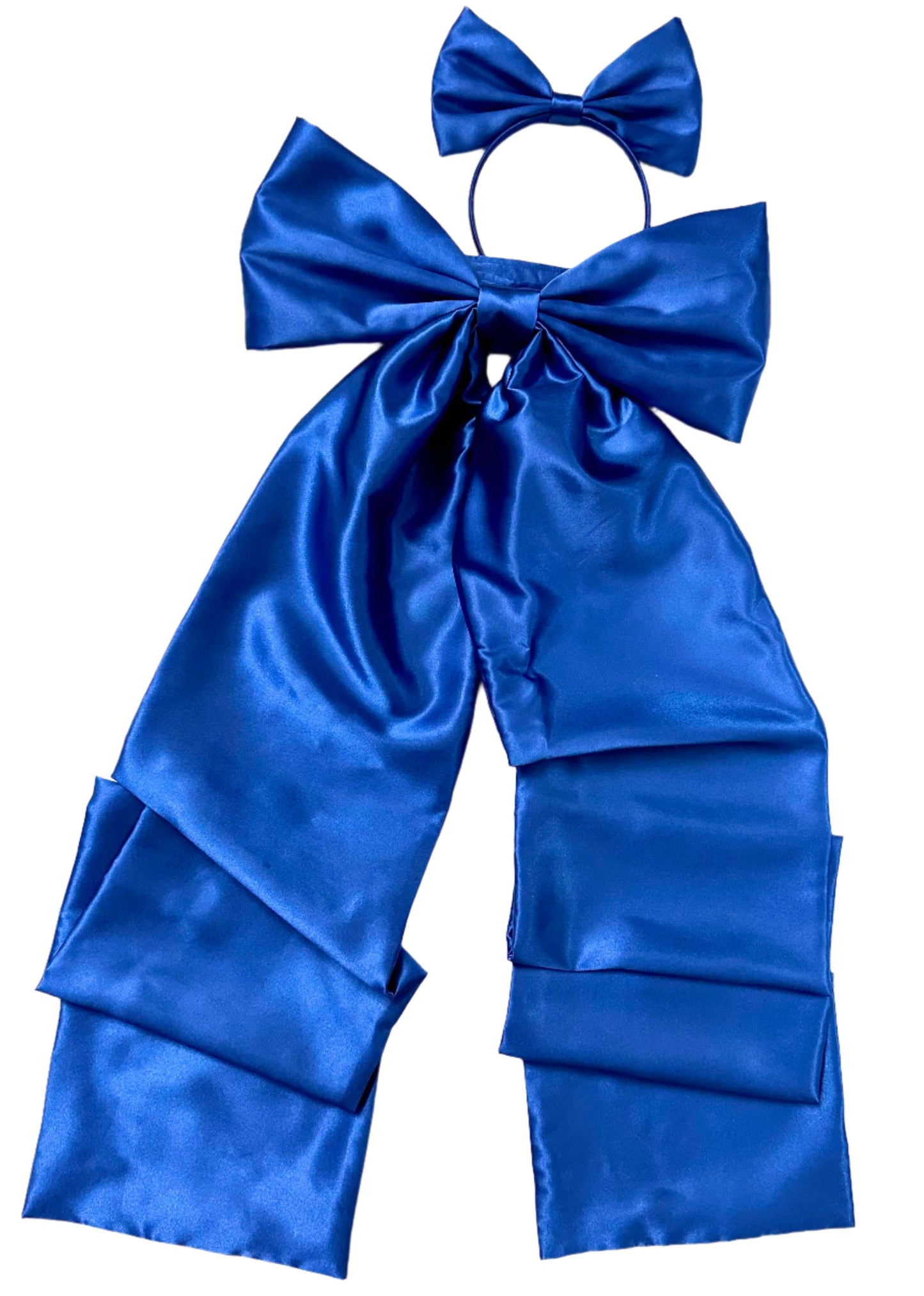 Nicole Bow & Hair Bow Set in Satin