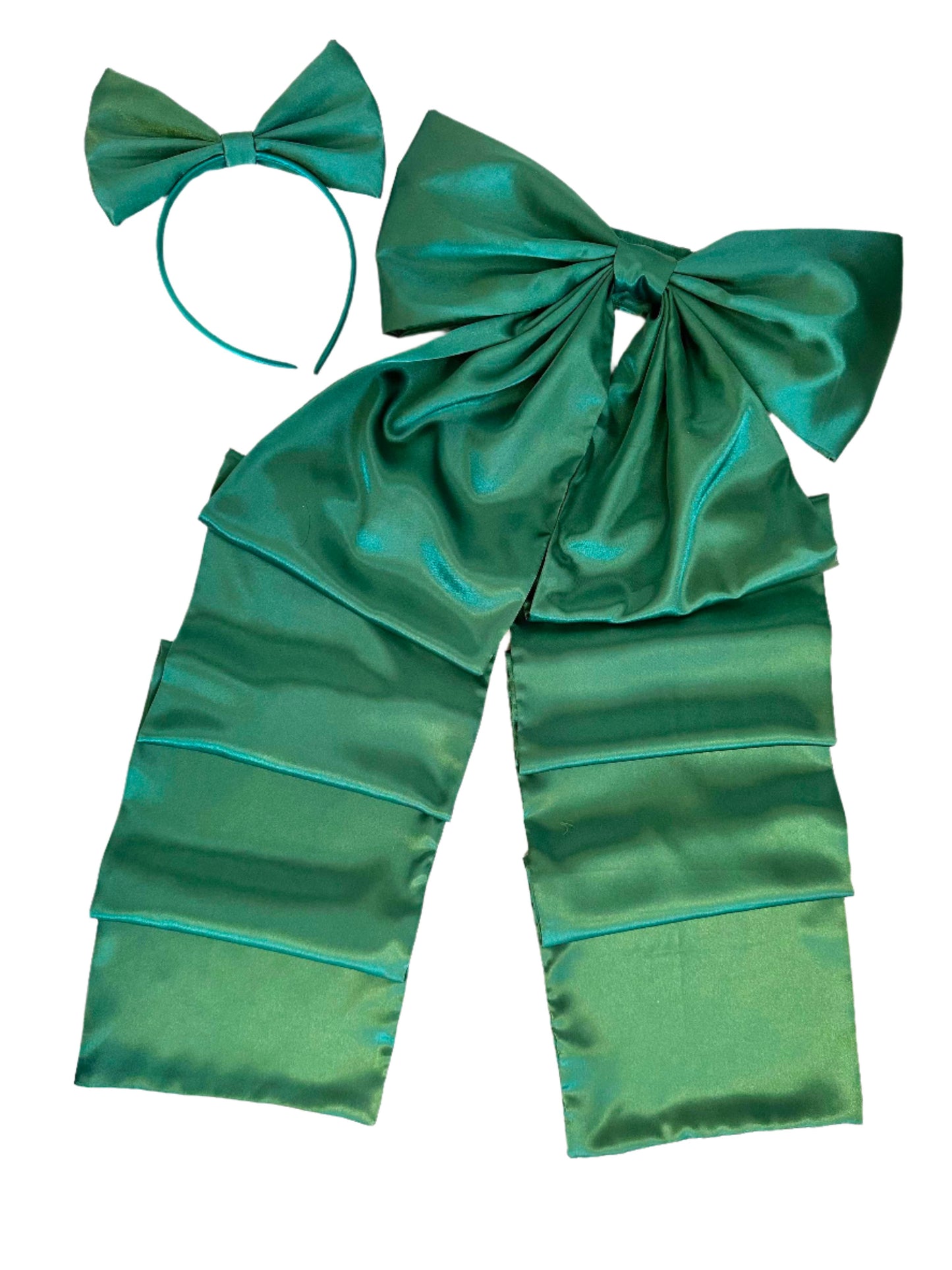 Nicole Bow & Hair Bow Set in Satin