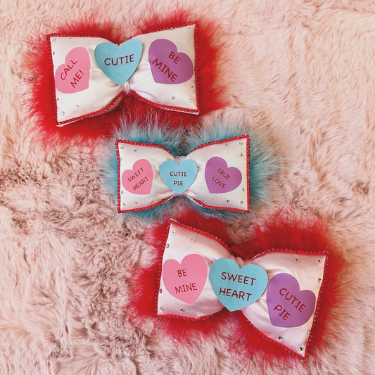 Conversation Hearts Bow