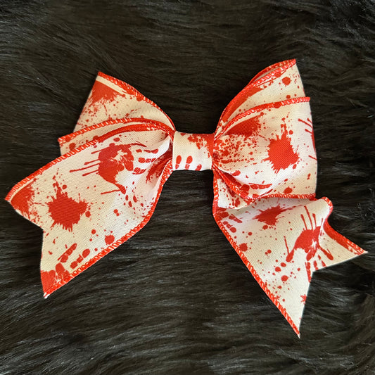 Bella V Bow Blood Splatter