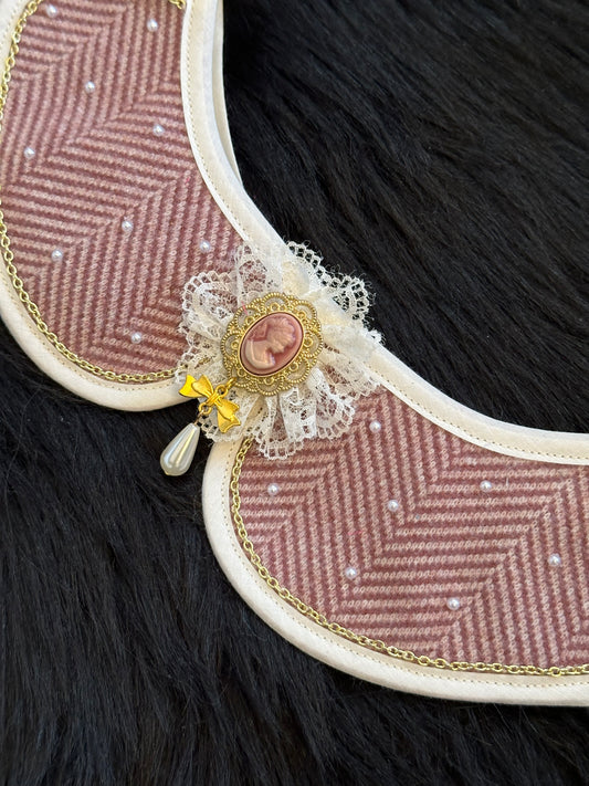 Herringbone Cameo Collar