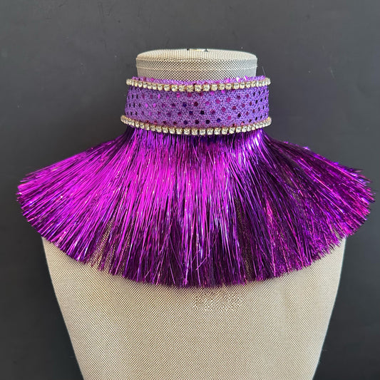 Choker Tinsel Purple