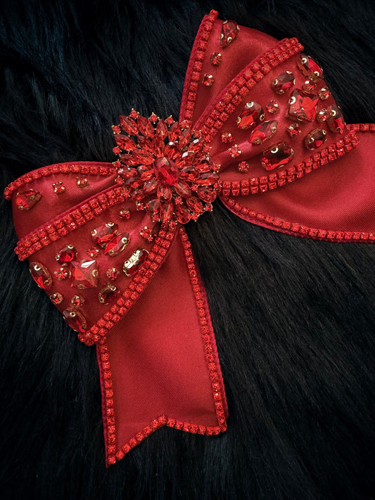 Bella V Bow Regal Red