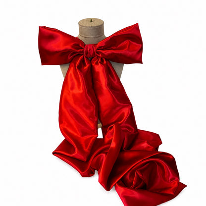 Nicole Bow by Guccella in red satin
